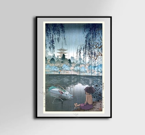 Totoro haku drago tela - arte, da