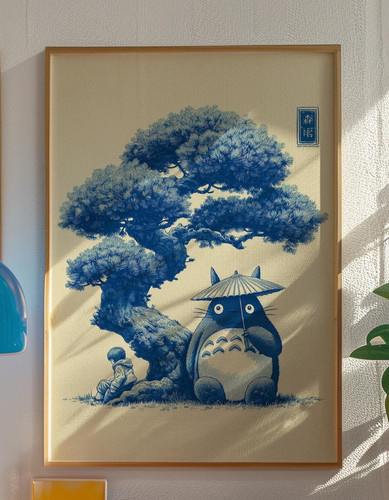 Poster albero bonsai totoro - poster,