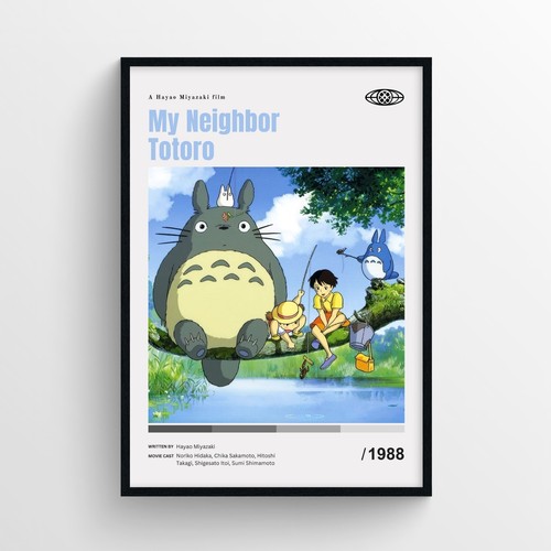 Poster film neighbor totoro - my,